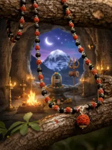 1 and 5 Mukhi Rudraksha Mala