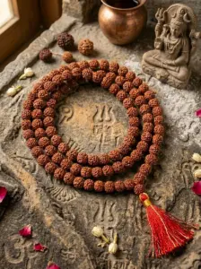 Natural Rudraksha Power Mala
