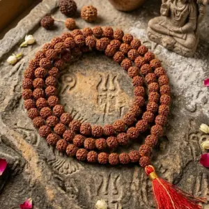 Natural Rudraksha Power Mala